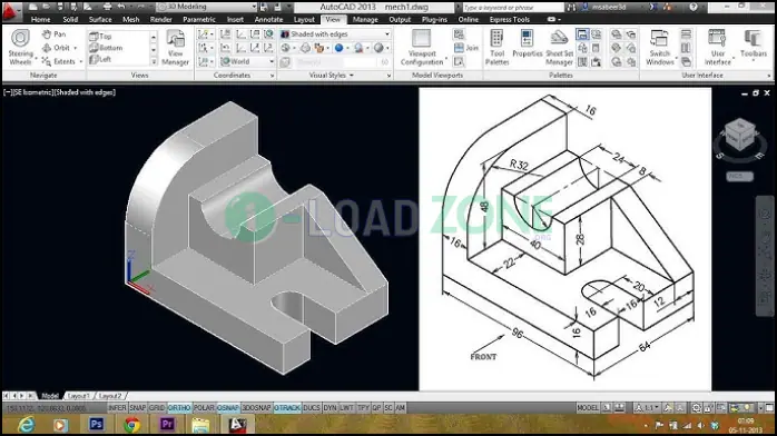 โหลด โปรแกรม AutoCAD ฟรี​ โปรแกรมเขียนแบบ CAD 2D / 3D