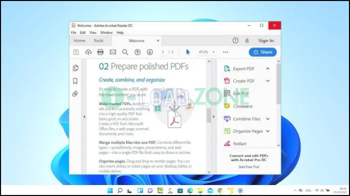 Adobe Acrobat Reader DC Mawto​ รถยนต์ ดาวน์โหลดอย่างถาวร