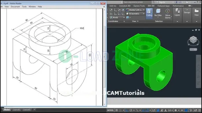 โหลด โปรแกรม AutoCAD ฟรี​ โปรแกรมเขียนแบบ CAD 2D / 3D
