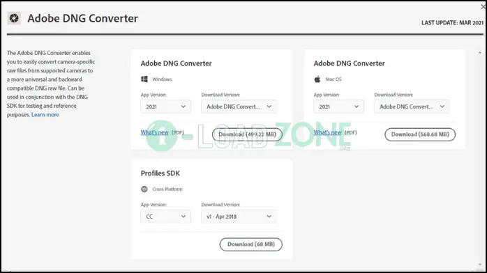 Adobe DNG Converter 17.1 | ฟรี แก้ปัญหาเปิดไฟล์ Raw ไม่ได้