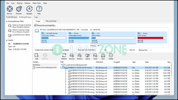 Macrium Reflect เต็ม 10.0.8406 | ฟรีตัวเต็ม โปรแกรมโคลน HDD/SSD
