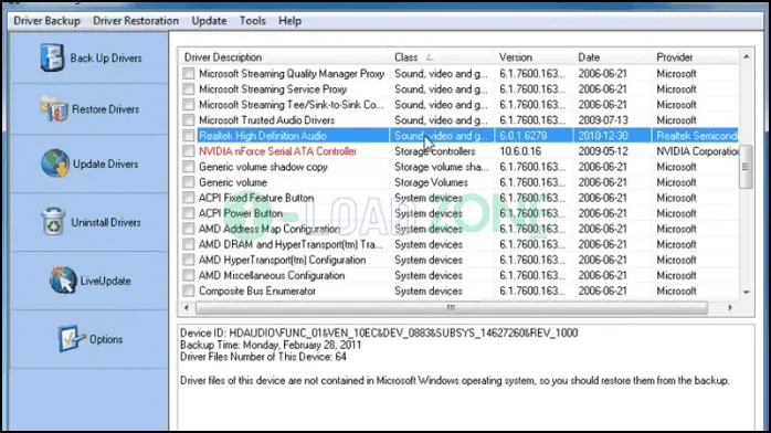 Driver Magician 6.2 | ถาวร โปรแกรมสำรองและอัพเดทไดร์เวอร์