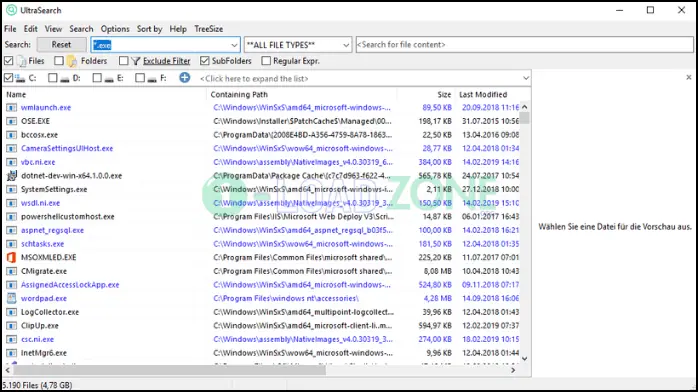 UltraSearch Pro 4.6.1.1102 | โปรแกรมค้นหาไฟล์รวดเร็ว