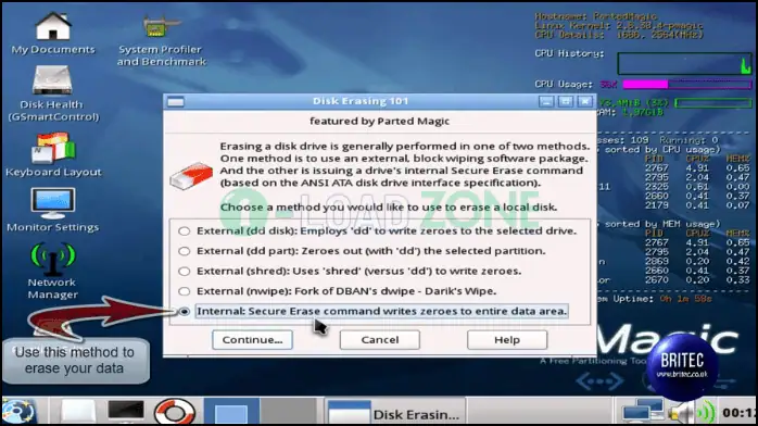 Parted Magic 2025.04.01 | แผ่นบู๊ต จัดการพาร์ทิชั่น Linux